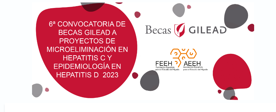 El día 15 se cierra la 6ª convocatoria de Becas Gilead a proyectos de Microeliminación en Hepatitis C y epidemiología en Hepatitis D 2023