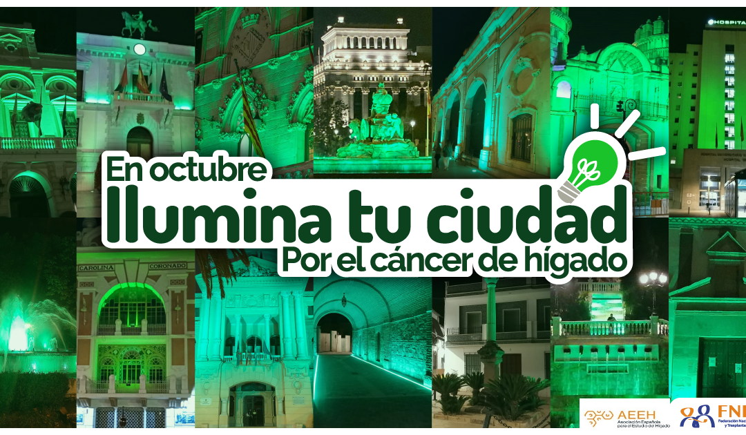 #PonLuzAlCáncerDeHígado: FNETH y la AEEH impulsan la iluminación de edificios emblemáticos para dar visibilidad al CHC
