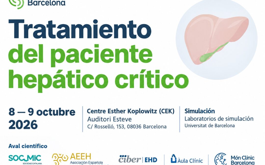 La AEEH avala el Curso ‘Tratamiento del Paciente Hepático Crítico’, el 8-9 de octubre en Barcelona