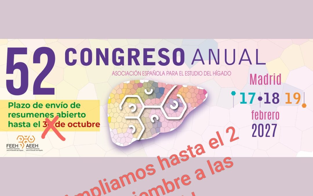 Ampliación plazo Resúmenes 52 Congreso AEEH